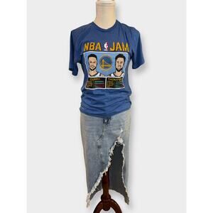 Unisex Homage NBA Jam Golden State Warriors Curry Thompson T Shirt Size XS